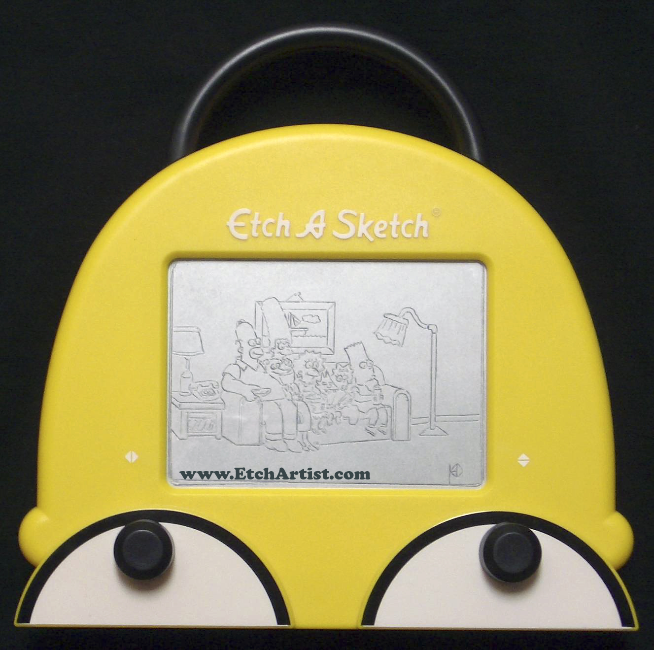 Home Simpson Etch A Sketch